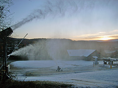 Mount Snow Fires Up Snowmaking System, Opens Terrain Park