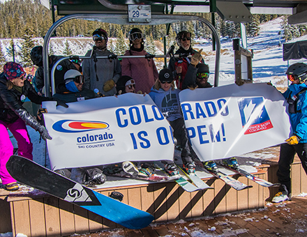 Snowstorms Set Lifts Spinning in Colorado