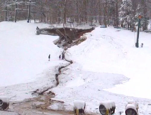 BOYNE MOUNTAIN SNOWMAKING PIPE FAILS, FLOODS SLOPE