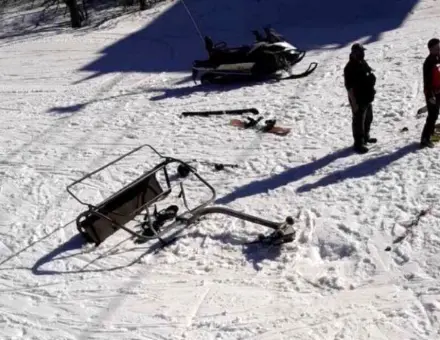 Loaded Chair Falls from Lift at Camelback