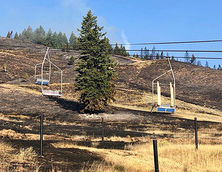Wildfire Hits Soldier Mountain Ski Area