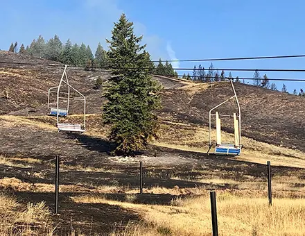 Wildfire Hits Soldier Mountain Ski Area