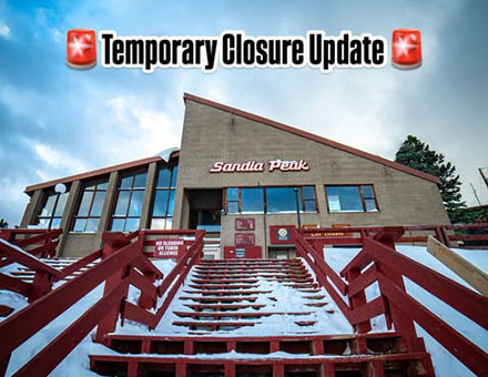 Sandia Peak Closes Temporarily Due to Snow Conditions