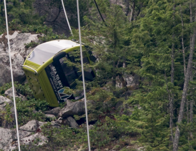 Sea to Sky Gondola Haul Rope Intentionally Severed