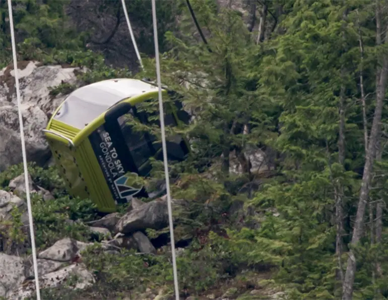 Sea to Sky Gondola Haul Rope Intentionally Severed