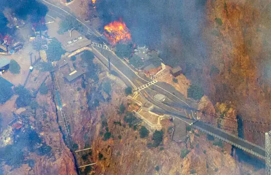 Royal Gorge Tram, Tourism Consumed by Fire