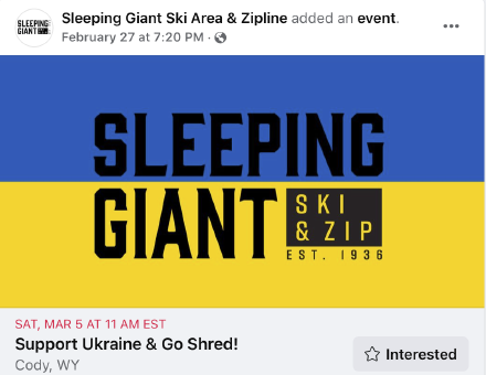 Sleeping Giant Fundraising to Support Ukraine