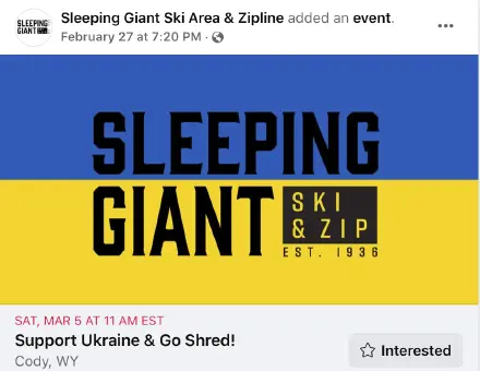 Sleeping Giant Fundraising to Support Ukraine