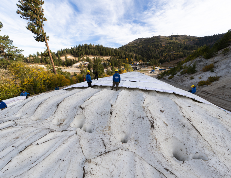 Storing Snow Through the Summer