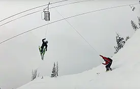 Empty Chair Falls From Lift at Heavenly