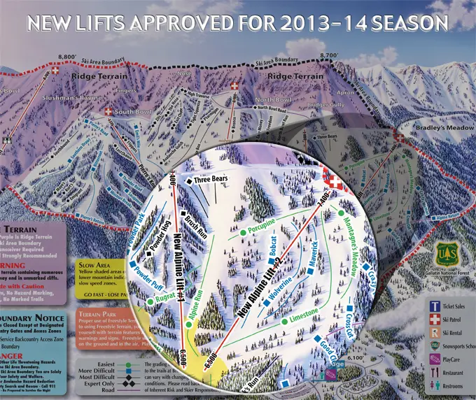 BRIDGER BOWL PLANS MAJOR LIFT ADDITIONS